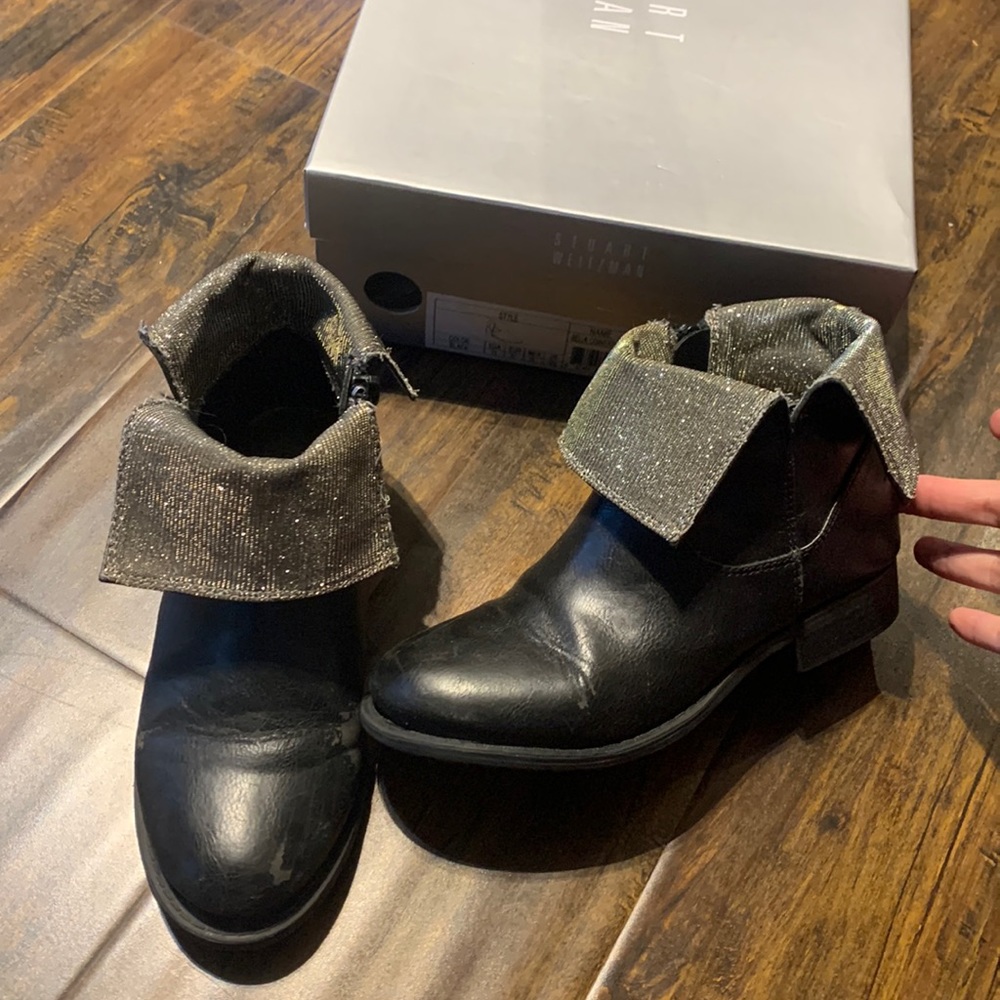 Stuart Weitzman kid leather shoes